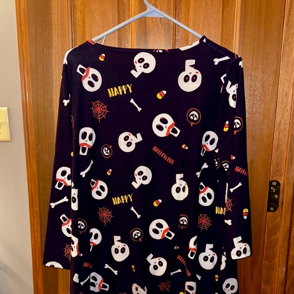 St. John’s Bay Halloween Graphic Dress – Skulls & Bones – Black – Size L - Picture 5 of 6